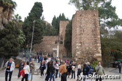 The Alcazaba of Malaca, Spain; Islamic style castle
