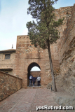 Outer wall, The Alcazaba of Malaca, Spain; Islamic style castle