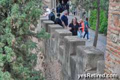 The Alcazaba of Malaca, Spain; Islamic style castle