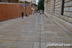 Marble walkway, The Alcazaba of Malaca, Spain; Islamic style castle
