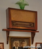 Old radio, Museum, Mijas Pueblo, Malaga, Spain; museo