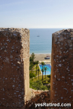 rampart, Castle, Castillo Sohail, Fuengirola, Malaga, Spain, Winter 2024. 1000CE