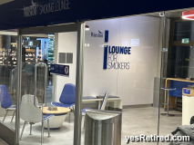 Smokers room, Airport, Zurik, Switzerland, enroute to Fuengirola, Malaga, Spain