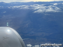 Snow capped mountains enroute to Fuengirola, Malaga, Spain