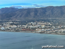 Flying into Fuengirola, Malaga, Spain