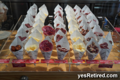 Cones of meat and cheese, Seville, Spain, 2024