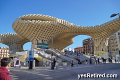 Mushroom honeycomb art, Setas de Sevilla, Seville, Spain, 2024