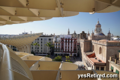 Mushroom honeycomb art, Setas de Sevilla, Seville, Spain, 2024