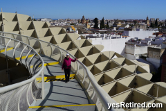 Mushroom honeycomb art, Setas de Sevilla, Seville, Spain, 2024