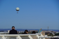Hot air balloon, Mushroom honeycomb art, Setas de Sevilla, Seville, Spain, 2024