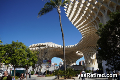 Mushroom honeycomb art, Setas de Sevilla, Seville, Spain, 2024