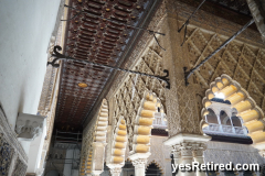 Moorish arches, Royal Alcázar Palace, Seville, Spain, 2024