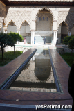Reflection pool, Royal Alcázar Palace, Seville, Spain, 2024