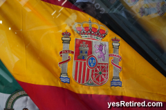 Coat of Arms on Flag of Spain, Seville, Spain, 2024