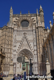 Columbus burial entrance, Gothic Cathedral of Seville, Seville, Spain, 2024