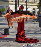 Flamenco, Busker, Seville, Spain, 2024