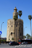 Watch tower Torre del Oro 1220 , Seville, Spain, 2024