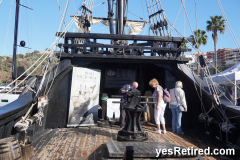Nao Victoria tall Ship Galeon, Malaga, Spain, 2025; Victory