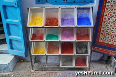 Paint pigments, Chefchaouen, Morocco, 2024