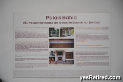 Historical Palace tour, Bahia, Marrakech, Morocco, 2024
