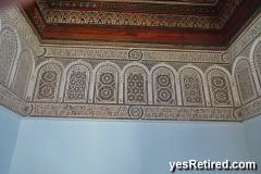 3D ceiling releif, Historical Palace tour, Bahia, Marrakech, Morocco, 2024