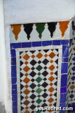 Tile details, Historical Palace tour, Bahia, Marrakech, Morocco, 2024