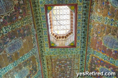 Sky light, ceiling art, princess, Historical Palace tour, Bahia, Marrakech, Morocco, 2024