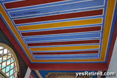 Ceiling, Historical Palace tour, Bahia, Marrakech, Morocco, 2024