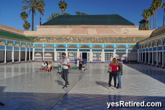 Riad center for entertaining, Historical Palace tour, Bahia, Marrakech, Morocco, 2024