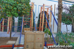 Repairs from Earthquake, Historical Palace tour, Bahia, Marrakech, Morocco, 2024