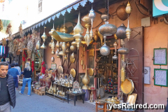 Mint tea at a Metals store, Marrakech, Morocco, 2024