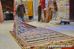 Carpet sales pitch, Marrakech, Morocco, 2024