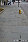 Flag stone sidewalks, Downtown, Charleston, South Carolina, USA