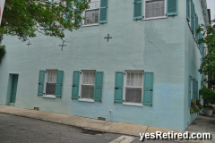 Wall turnbuckles, Downtown, Charleston, South Carolina, USA