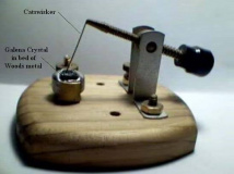 Cat wisker diode for Crystal Radio
